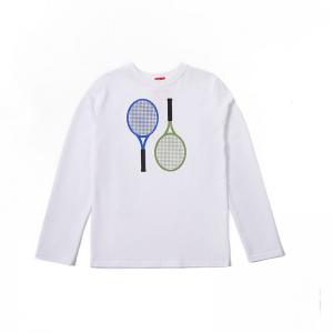 95%Cotton 5%Spandex Boy Gilrs Tennis T-shirt Soft Fabric