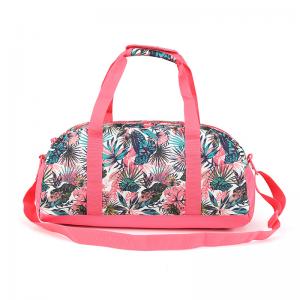 Allover Print Colors Hand Polyester Duffle Trave Outdoor Bags For Women Girls