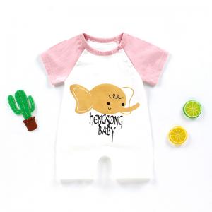 Baby Kids Unisex Toddler Bodysuit Summer Short Sleeves Romper Jumpsuits Boys Girls