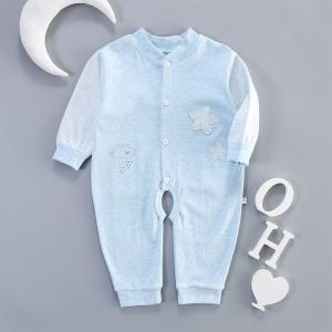 Baby Warm Bamboo Organic Cotton Romper Long Sleeve Baby Jumpsuit