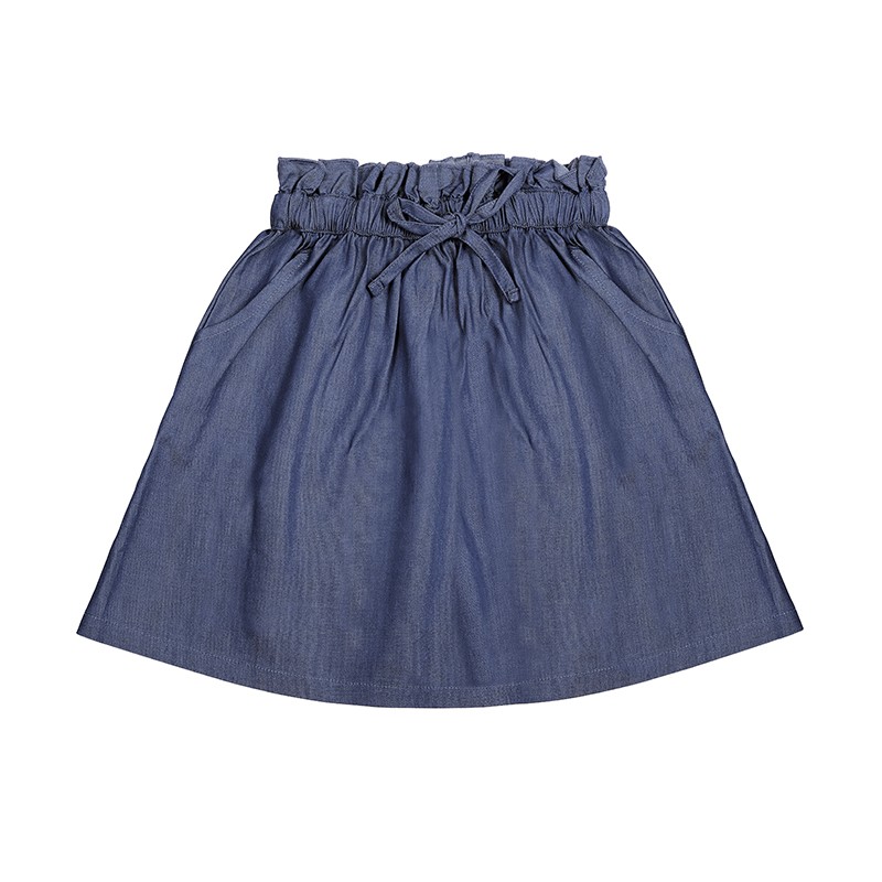 Boutique Kid Girl's Jean Skirts Children Cotton Denim Casual Side ...