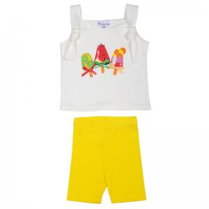 Children Summer Clothes Sets Baby Girl Tank Top with Short Legging 2pcs Outfits