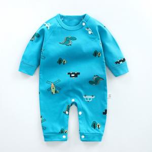 Cute Animal Print Button Opeing Rompers High Quality Wear For Infants Baby