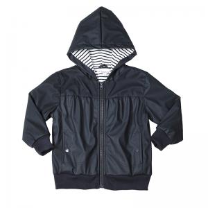 Fashion Design PU Waterproof Jackets Kids Girl Wholesale Outfit