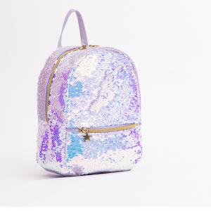 Fashion Juvenile Mochilas Women Girls School Glitter Hologram Sequins Bag Backpack