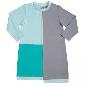 Girl Shift dress With Round Neck And Long Sleeves Outing Fitted High Quality Dresses