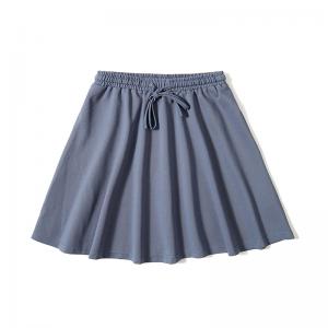 Girls 4 to 12years Skirt Spring Summer Girl Elastic Waist A-line Pleated Skirt