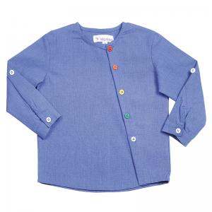 Good Quality Boys Roll-up Sleeve Kid Shirts For Little Boy