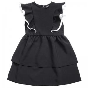 High Quality European Style Ruffle Cuff Party Dress For Children Girls