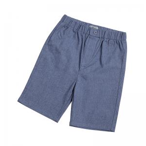 Kids Clothing Boutique Toddler Boys Cotton Shorts With Fake Placket 