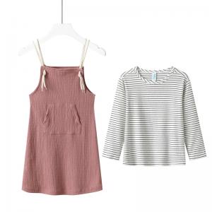 Kids Wholesale Dress Clothes Dress Children's Girls Fashion 2 Piece Clothing Sets