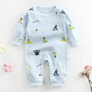 Organic Cotton Baby Clothing Sleepsuits Long-Sleeved Climbing Baby Sleepwear Rompers