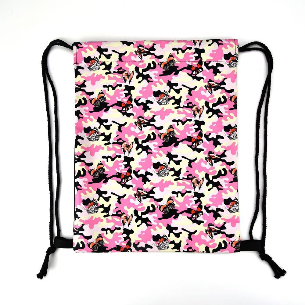 Outdoor Gym Sport Allover Print Promotion Drawstring Shoe Bag For Football Basketabll