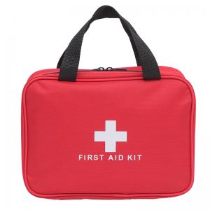 Polyester Red Color First Aid Kit Bag 