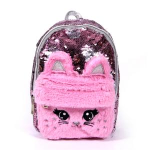 Progrand Hot Sales Fashion Sequins Plush Rabbit Kids Backpack Bag