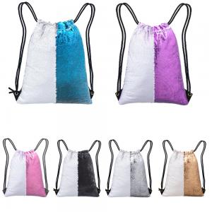Shining Reversal 2 Colors Sequins Drawstring Bag Storage Clothing Shoe Ball For Grils