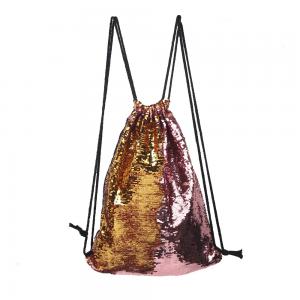 Shining Reversal Sequins Drawstring Bag Storage Clothing Shoe Ball
