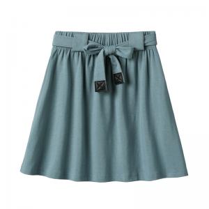 Summer New Little Girl Skirt Kids Cotton 100% Solid Color Toddler Stretch A-line Skirt