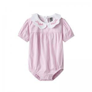 Summer Newborn Baby Cotton Short sleeve Jumpsuit Infant Girls Casual Comfortable Clothing