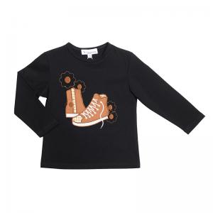 Western Style Children's Applique Embroidery T-shirt For Girls